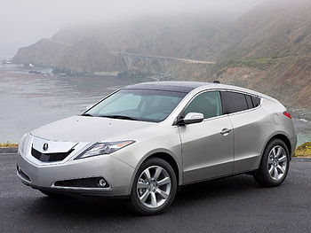 Sea, Cars, Auto, Mountains, Acura, Fog, Bridge, Side View, Style, Akura, Zdx, 2009, Silver Metallic HD wallpaper