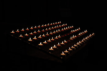 Fire, Candles, Dark, Flame, Wax HD wallpaper