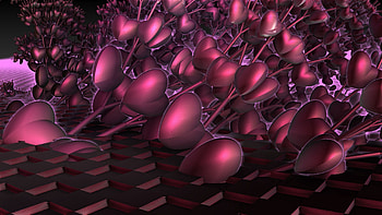 Abstract, Dark, Heart, Lots Of, Multitude HD wallpaper