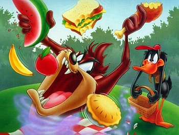 taz, picnic HD wallpaper