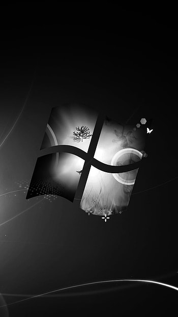 Full Black, Window 7, Black HD phone wallpaper