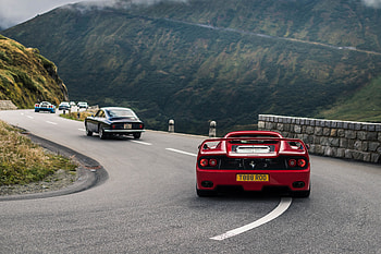 Sports, Ferrari, Cars, Movement, Traffic, Blur, Smooth, Sports Car, Ferrari 575M Maranello HD wallpaper