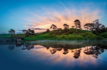 Hobbiton mornings, New Zealand beauty, , Momentum backgrounds HD wallpaper