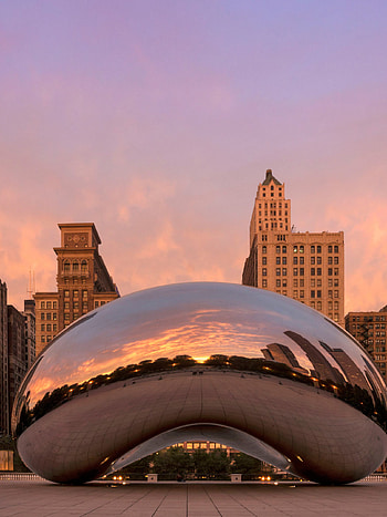 Cloud Gate, Public Sculpture, Millennium Park HD phone wallpaper