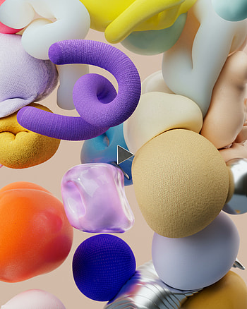 3D Rendering objects, abstract HD phone wallpaper