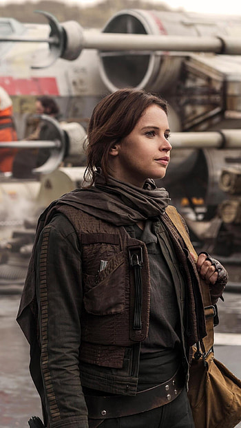 Felicity Jones, Rogue One, Screenshot beauty, Blockbuster movie HD phone wallpaper