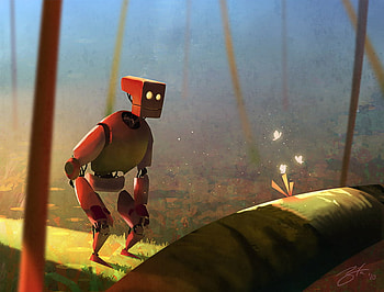 Goro Fujita- Butterflies, butterflies, robot, cg, art, collages, concept art, , goro fujita HD wallpaper