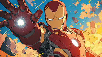 Iron Man in Action: Avengers, Comic, Avengers, Iron Man HD wallpaper