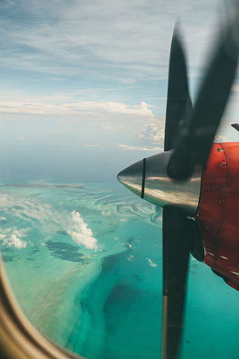 Miscellanea, Miscellaneous, Ocean, Overview, Review, Plane, Airplane, View, Screw HD phone wallpaper
