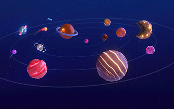 Planets Dark Candy , planets, artist, artwork, digital-art HD wallpaper
