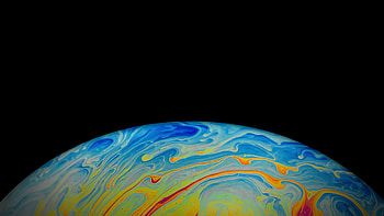 Apple Bubble Background, apple, computer HD wallpaper