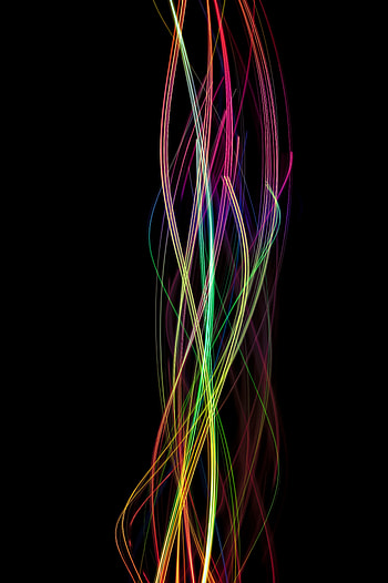 Abstract, Multicolored, Motley, Lines, Wavy, Involute, Swirling HD phone wallpaper