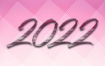 2022 pink metal digits, , Happy New Year 2022, pink backgrounds, 2022 concepts, 3D art, 2022 new year, 2022 pink 3D digits, 2022 on pink background, 2022 year digits HD wallpaper