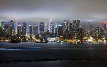 Landscape, Cities, Night HD wallpaper