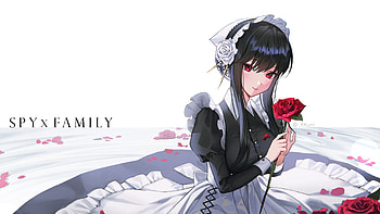 Yor Forger Maid With Rose Spy x Family HD wallpaper
