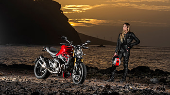 Sea Сoast, Girls and Motorcycles HD wallpaper