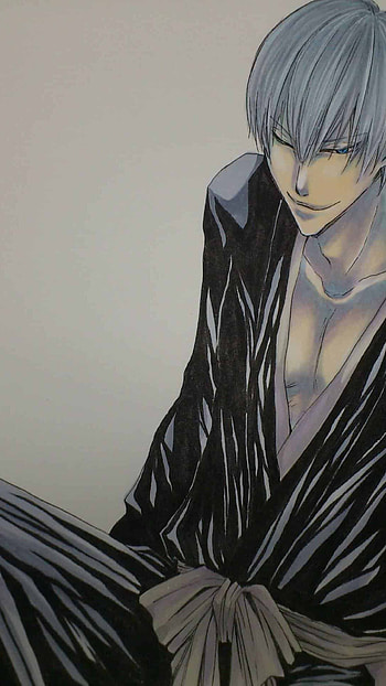 Gin Ichimaru, Mysterious anime character, Enigmatic smile, Hidden intentions HD phone wallpaper