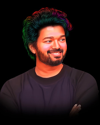 Vijay Art Wall, Young, Artistic, Thalapathy, Digital HD phone wallpaper