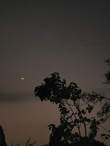 Moon in Ramadan, atmosphere, sky, nature, night HD phone wallpaper