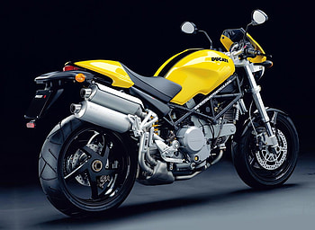 2005-Ducati-Monster-S2R., s2r, yellow, motorcycle, ducati, monster HD wallpaper