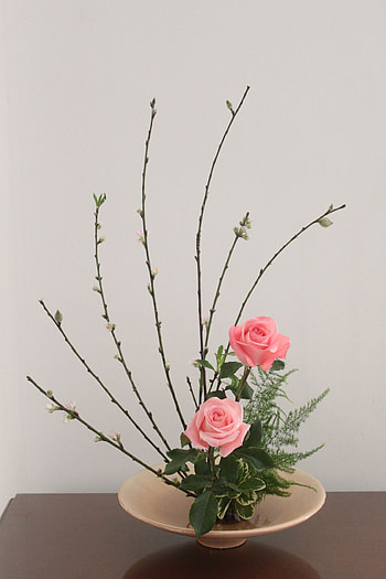Roses, Ikebana HD phone wallpaper
