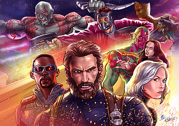 Avengers Infinty War 2018 Artwork, avengers-infinity-war, 2018-movies, movies, artwork, deviantart, artist HD wallpaper