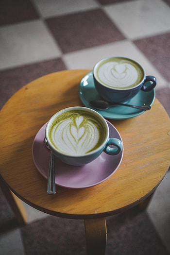 Food, Cup, Drink, Beverage, Cafe, Café, Matcha HD phone wallpaper