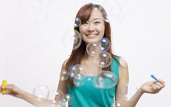 brunette with bubble machine, sexy, teen, hot, cute, girl HD wallpaper