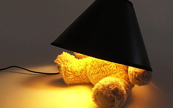 Shine, Light, Miscellanea, Miscellaneous, Bear, Toy, Floor Lamp HD wallpaper