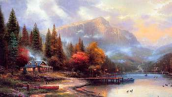 best about The Painter Of Light Thomas Kinkade on HD wallpaper