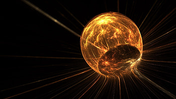 Abstract, Background, Shine, Light, Lines, Ball HD wallpaper