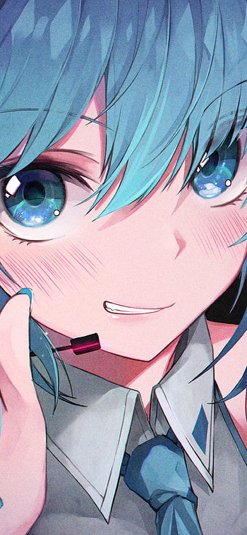 Aqua Smile — Hatsune Miku Vocaloid , Hatsune Miku, Anime, Vocaloid HD phone wallpaper