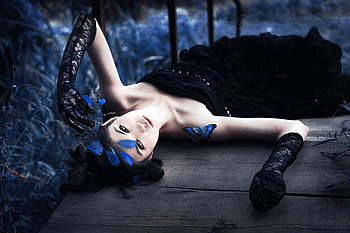 Girl in Black, , in black, cool, beautiful, girl HD wallpaper