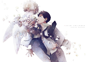 Anime Couple, Anime Guys, Anime Studs, Evangelion, Anime, Couple, Yaoi, Neon Genesis Evangelion HD wallpaper