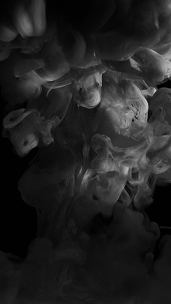 Smoke Dark Bw Abstract Fog Art Illust HD phone wallpaper
