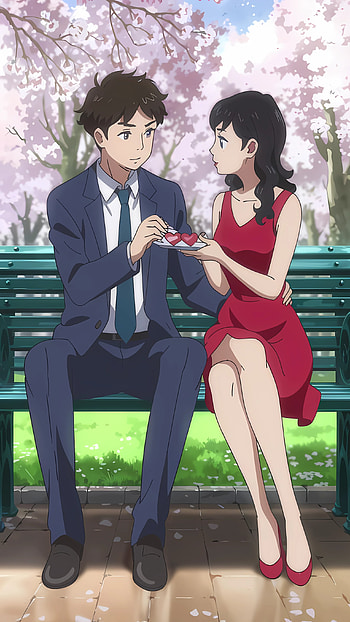 Girl and Boy at Valentines Day Anime, Anime, boy, girl, anime girl, anime boy HD phone wallpaper