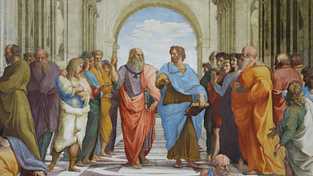 Plato, Raphael and Aristotle, School of Athens HD wallpaper