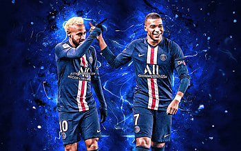 Neymar & Mbappé, kylian mbappe, mbappe, paris, neymar jr, neymar, paris saint germain, football, psg, paris sg HD wallpaper