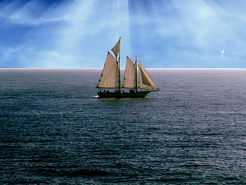 Landscape, Ships, Sea HD wallpaper