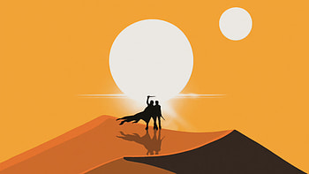 Dune Part Two Minimal , dune-part-two, dune, 2023-movies, movies, minimalism, minimalist HD wallpaper