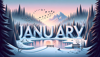 January Winter Wonderland -, january, winter, landscape, mountain, nature HD wallpaper