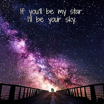 Romantic couple, couples, bridge, stars, Sky HD wallpaper
