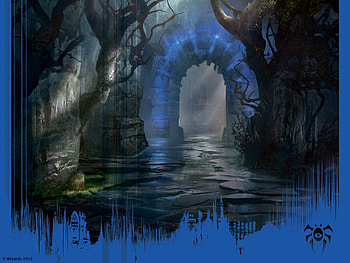 Fantasy Landscape Magic: The Gathering Dimir Guildgate HD wallpaper