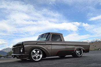 1962-Ford-F100, Truck, 1962, Gray, Wide Rears HD wallpaper