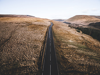 Nature, View From Above, Road, Markup HD wallpaper