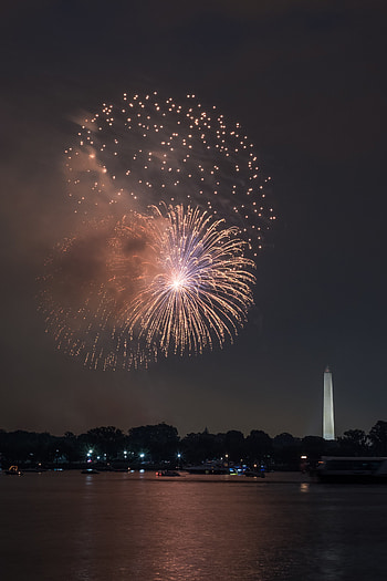 Holidays, Night, Salute, Sparks, Fireworks, Firework HD phone wallpaper
