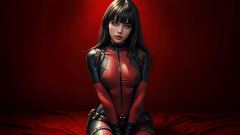 Red Hot Chaos Lady Deadpool, lady-deadpool, superheroes, artist, artwork, digital-art, ai HD wallpaper