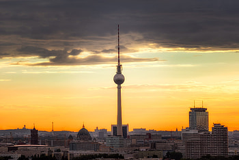 Berlin Skyline, TV Tower, Storkower Street HD wallpaper