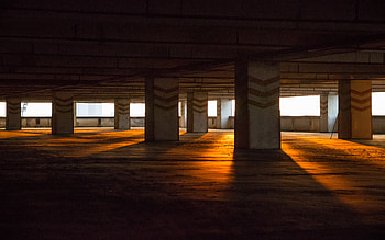 Parking Lot Empty Silent Morning Sunbeams, parking, morning, sunbeam, graphy HD wallpaper