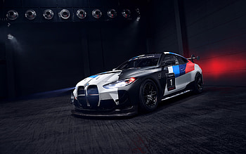 2023, BMW M4 GT4, , BMW M Motorsport, front view, exterior, tuning BMW M4, racing car, german sports cars, BMW HD wallpaper